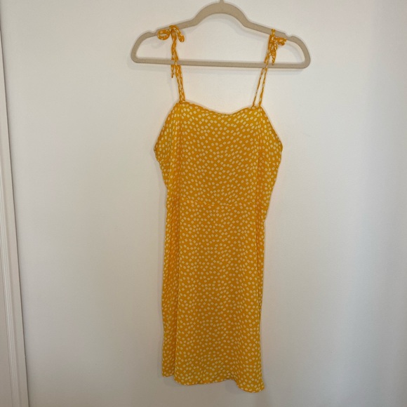 Yellow White Flower Dress | Sundress - Picture 9 of 9